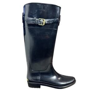 Lauren by Ralph Lauren Size 8B Women's Rossalyn II Black Knee High Rain Boots